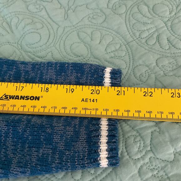 Holiday Time Ugly Christmas Sweater Meowy Christmas Cat 1X 16W Blue - Picture 8 of 8